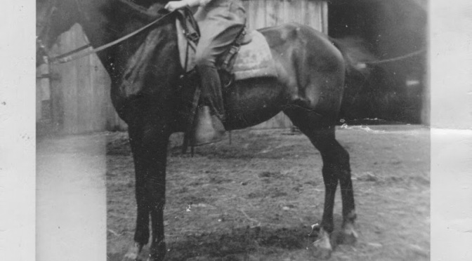 Elsie Hayes on Horseback