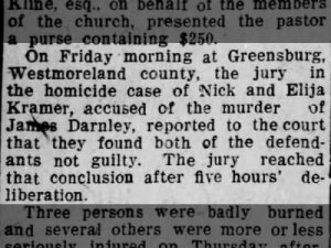 Trial of my 3rd great grandfather's (James Patternson Darnley) murder.