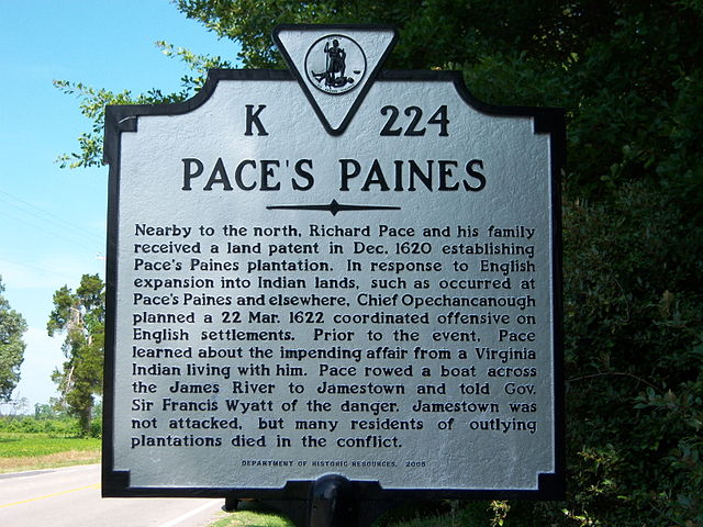 Paces Paines sign