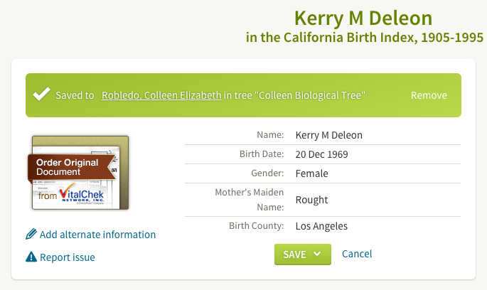 Kerry M. Deleon - Birth Index - Ancestry