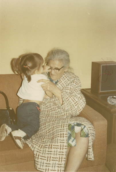 #52Ancestors: My Favorite Photo, the Only Photo of Me with My Great-Grandmother Maria (Nieto) Robledo